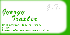 gyorgy traxler business card